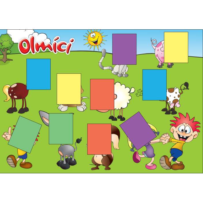 Samolepkový arch Olmíci