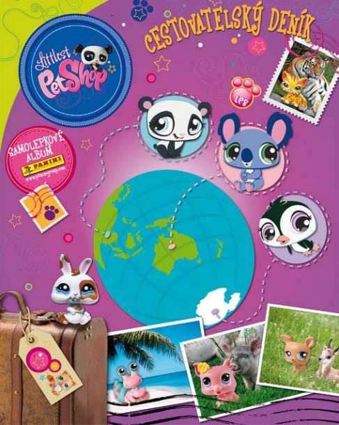 Samolepkové album Littlest Pet Shop Cestovatelský deník
