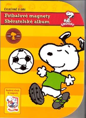Sběratelské album Fotbalové magnetky Snoopy