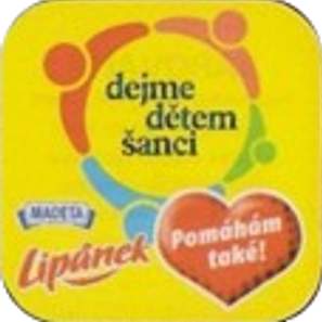 Žlutá samolepka Dejme dětem šanci