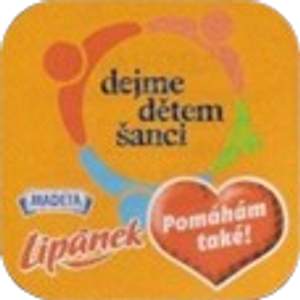 Oranžová samolepka Dejmě dětem šanci