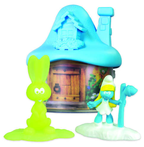 Světle modrý domeček