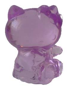 Průsvitná Hello Kitty 3 fialová