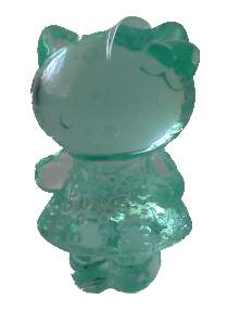 Průsvitná Hello Kitty 6 zelená