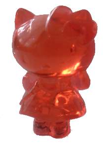 Průsvitná Hello Kitty 1 červená