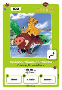 Pumbaa, Timon a Simba 