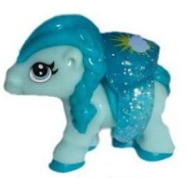 Pony modrý s prstýnkem