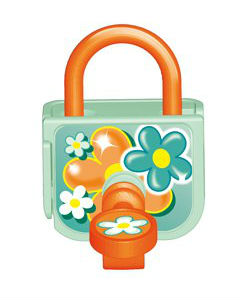 Zelený visací zámek