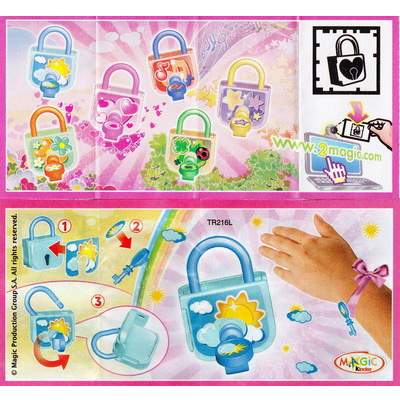 Modrý visací zámek