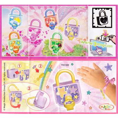 Fialový visací zámek