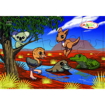 Emu, Koala, Klokan, Krokodýl