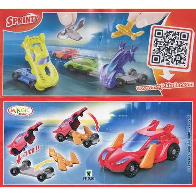 Špiónské auto červené 