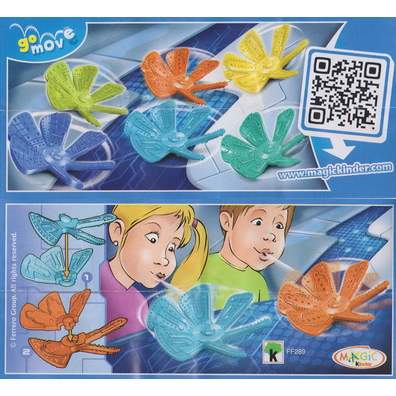 Modrý a oranžový květ 